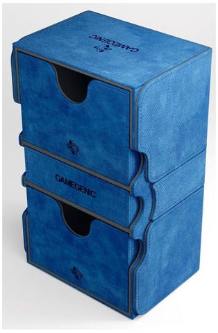 Gamegenic Stronghold Holds 200 Sleeves Convertible Deck Box Blue