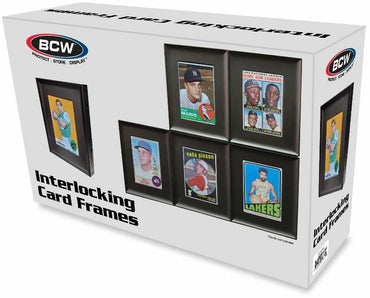 BCW Interlocking Card Frames Black (6 Frames Per Pack)