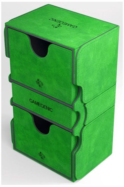 Gamegenic Stronghold Holds 200 Sleeves Convertible Deck Box Green