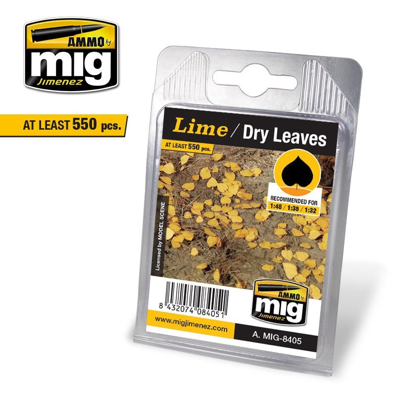 Ammo by MIG Dioramas - Leaves - Lime - Dry Leaves