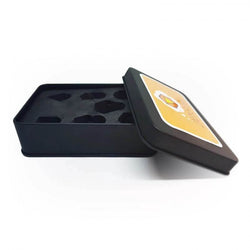 Sharp 7 Dice Set - Gilded Tesseract: Orange