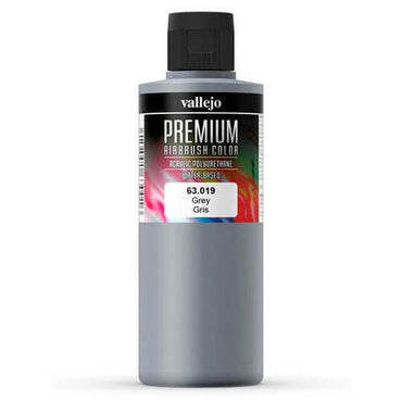200ml Vallejo Premium Airbrush Color 63.019 Grey
