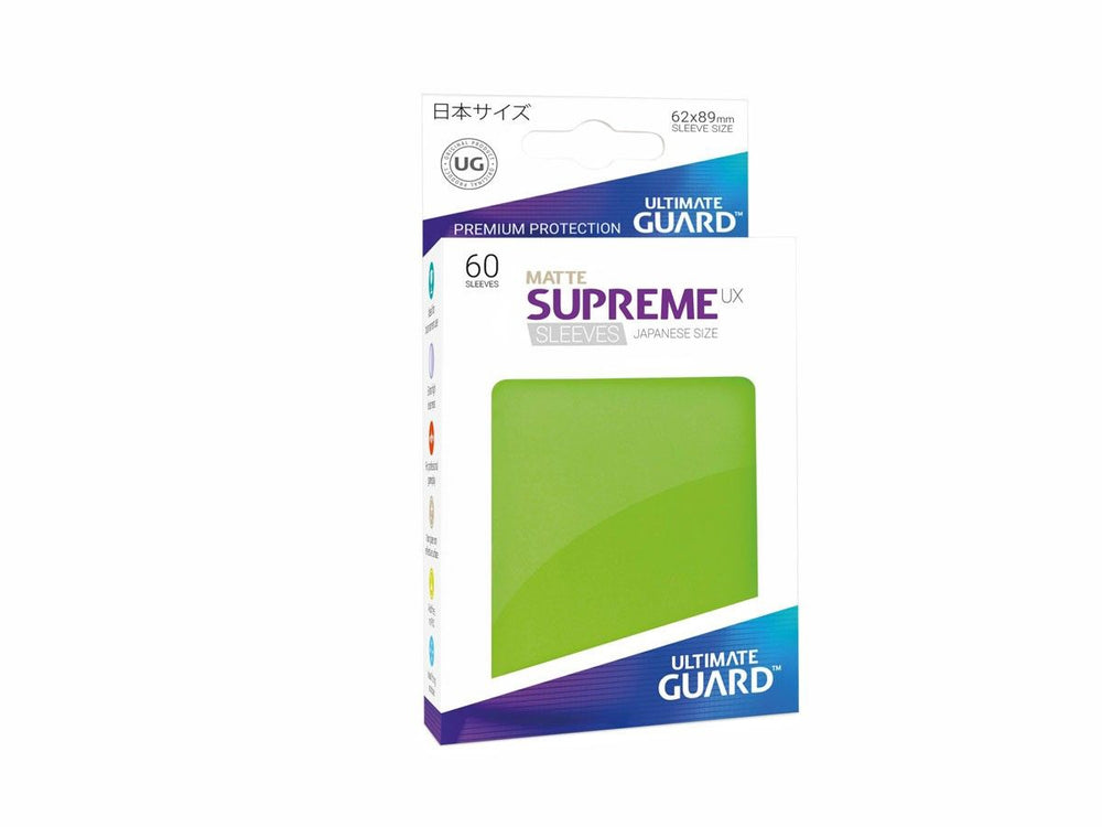 Ultimate Guard Supreme UX Sleeves Japanese Size Matte Green (60)”
