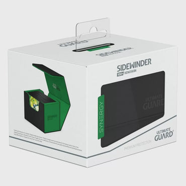 Ultimate Guard Synergy Sidewinder 100+ Black/Green Deck Box