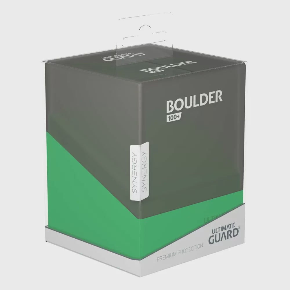 Ultimate Guard Synergy Boulder 100+ Black/Green Deck Box
