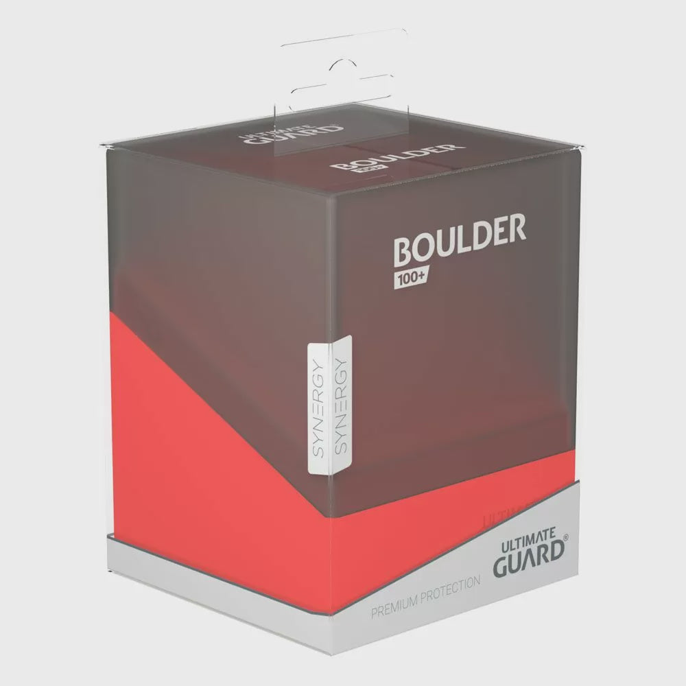 Ultimate Guard Synergy Boulder 100+ Black/Red Deck Box