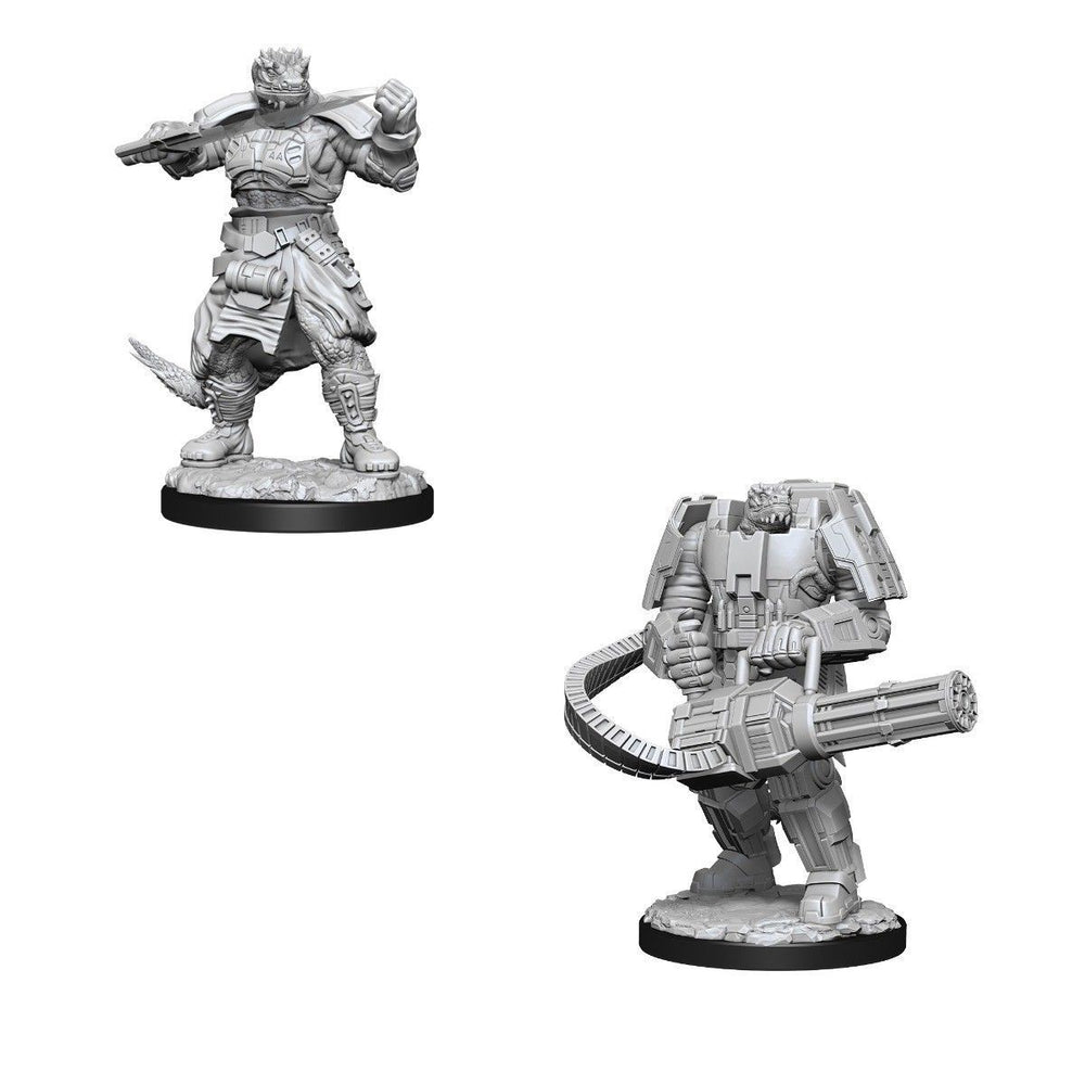Starfinder Deep Cuts Unpainted Miniatures Vesk Soldier