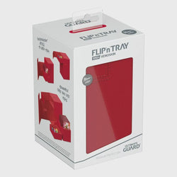 Ultimate Guard Flip n Tray 100+ XenoSkin Monocolor Red Deck Box